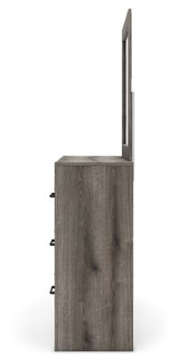Graystorm Dresser and Mirror - Dark Gray Dresser &amp; Mirror modern furniture Contempo Furniture