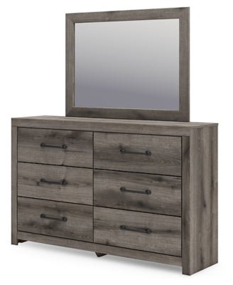 Graystorm Dresser and Mirror - Dark Gray Dresser &amp; Mirror modern furniture Contempo Furniture