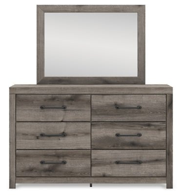 Graystorm Dresser and Mirror - Dark Gray Dresser &amp; Mirror modern furniture Contempo Furniture