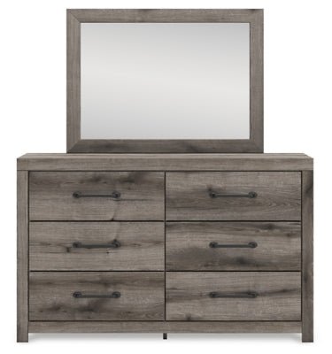 Graystorm Dresser and Mirror - Dark Gray Dresser &amp; Mirror modern furniture Contempo Furniture