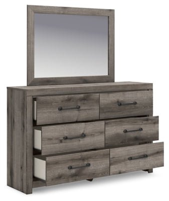 Graystorm Dresser and Mirror - Dark Gray Dresser &amp; Mirror modern furniture Contempo Furniture