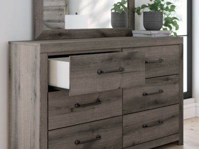 Graystorm Dresser and Mirror - Dark Gray Dresser &amp; Mirror modern furniture Contempo Furniture