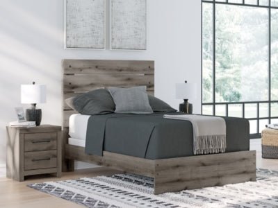 Graystorm Full Panel Bed - Dark Gray Panel Bed modern furniture Contempo Furniture