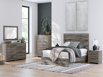 Graystorm Full Panel Bed - Dark Gray Panel Bed modern furniture Contempo Furniture