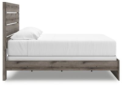 Graystorm King Panel Bed - Dark Gray Panel Bed modern furniture Contempo Furniture