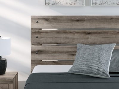 Graystorm Queen Panel Bed - Dark Gray Panel Bed modern furniture Contempo Furniture