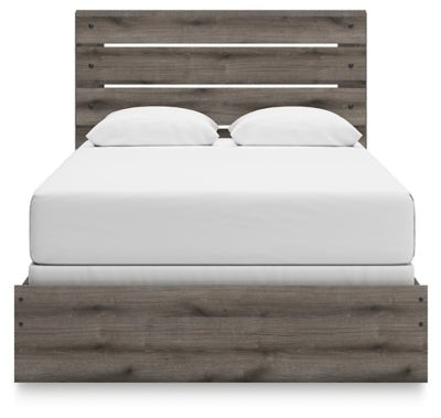 Graystorm Queen Panel Bed - Dark Gray Panel Bed modern furniture Contempo Furniture