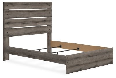 Graystorm Queen Panel Bed - Dark Gray Panel Bed modern furniture Contempo Furniture