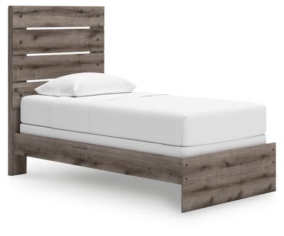 Graystorm Twin Panel Bed - Dark Gray | Ashley Furniture