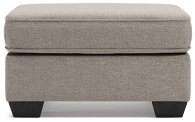 Greaves Ottoman - Gray Upholstered Ottoman modern furniture Contempo Furniture