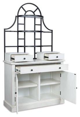 Greddinton Baker's Rack - White Display Cabinet modern furniture Contempo Furniture