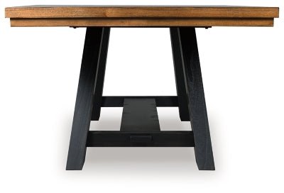 Greddinton Dining Extension Table - Light Brown Dining Table with Extensions modern furniture Contempo Furniture