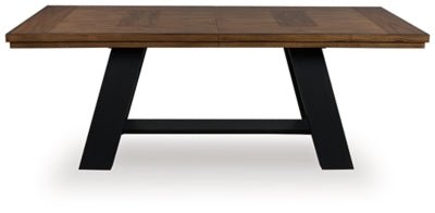 Greddinton Dining Extension Table - Light Brown Dining Table with Extensions modern furniture Contempo Furniture