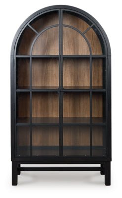 Greddinton Display Cabinet - Black Display Cabinet modern furniture Contempo Furniture