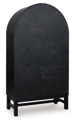 Greddinton Display Cabinet - Black Display Cabinet modern furniture Contempo Furniture