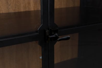Greddinton Display Cabinet - Black Display Cabinet modern furniture Contempo Furniture