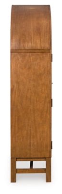 Greddinton Display Cabinet - Light Brown Display Cabinet modern furniture Contempo Furniture