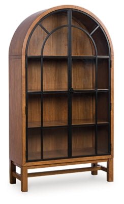 Greddinton Display Cabinet - Light Brown | Ashley Furniture