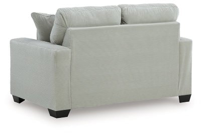 Greenbriar Loveseat - Gray Stationary Loveseat modern furniture Contempo Furniture