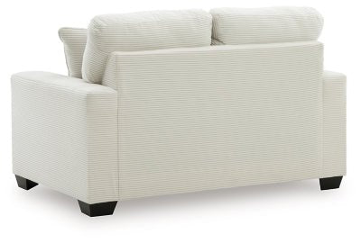 Greenbriar Loveseat - White Stationary Loveseat modern furniture Contempo Furniture