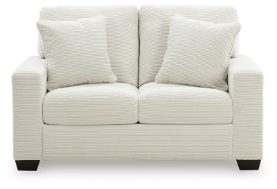 Greenbriar Loveseat - White Stationary Loveseat modern furniture Contempo Furniture