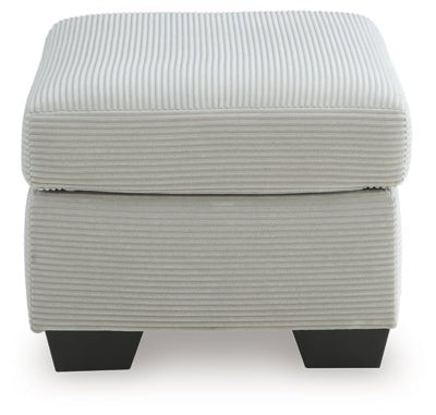 Greenbriar Ottoman - Gray Upholstered Ottoman modern furniture Contempo Furniture