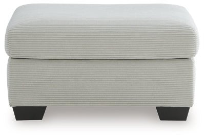 Greenbriar Ottoman - Gray Upholstered Ottoman modern furniture Contempo Furniture