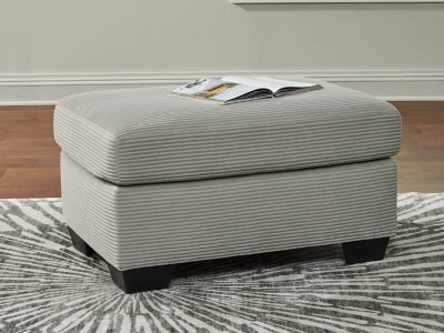 Greenbriar Ottoman - Gray Upholstered Ottoman modern furniture Contempo Furniture