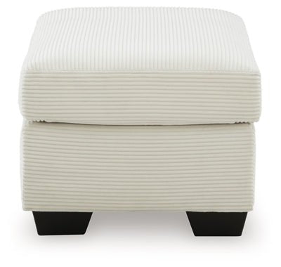Greenbriar Ottoman - White Upholstered Ottoman modern furniture Contempo Furniture