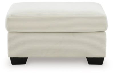 Greenbriar Ottoman - White Upholstered Ottoman modern furniture Contempo Furniture
