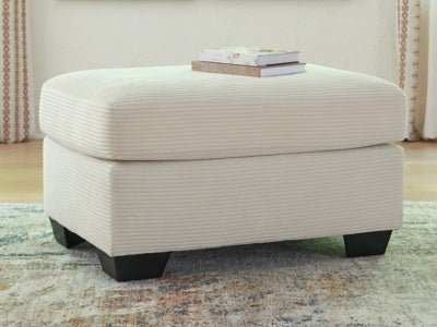Greenbriar Ottoman - White Upholstered Ottoman modern furniture Contempo Furniture