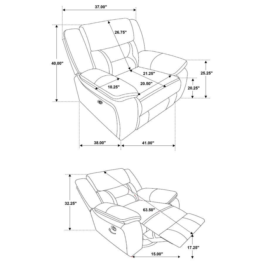 Greer - Upholstered Swivel Glider Recliner Chair - Taupe Swivel Glider Chair modern furniture Contempo Furniture