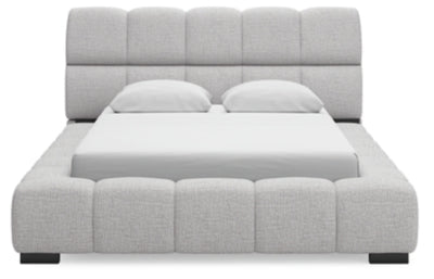 Grendusk Queen Upholstered Bed - Gray Upholstered Bed modern furniture Contempo Furniture
