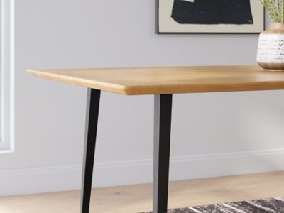Gretlynn Dining Table - Light Brown Dining Table modern furniture Contempo Furniture