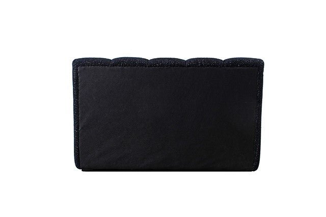 Grevan Modern Upholstered Platform Bed with Wingback Headboard - Black Platform Bed modern furniture Contempo Furniture