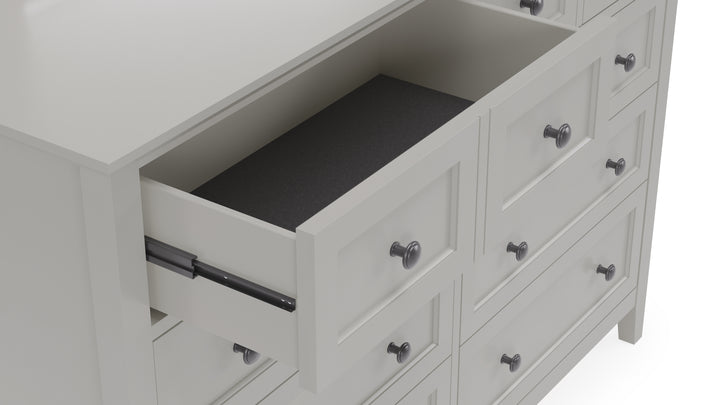 Modus Furniture Pnkg82A Grace Eight Drawer Dresser In Elephant Gray 2024