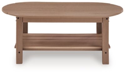 Grover Beach Outdoor Coffee Table - Light Brown Coffee Table modern furniture Contempo Furniture