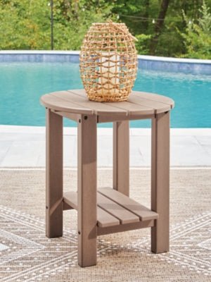 Grover Beach Outdoor End Table - Light Brown End Table modern furniture Contempo Furniture