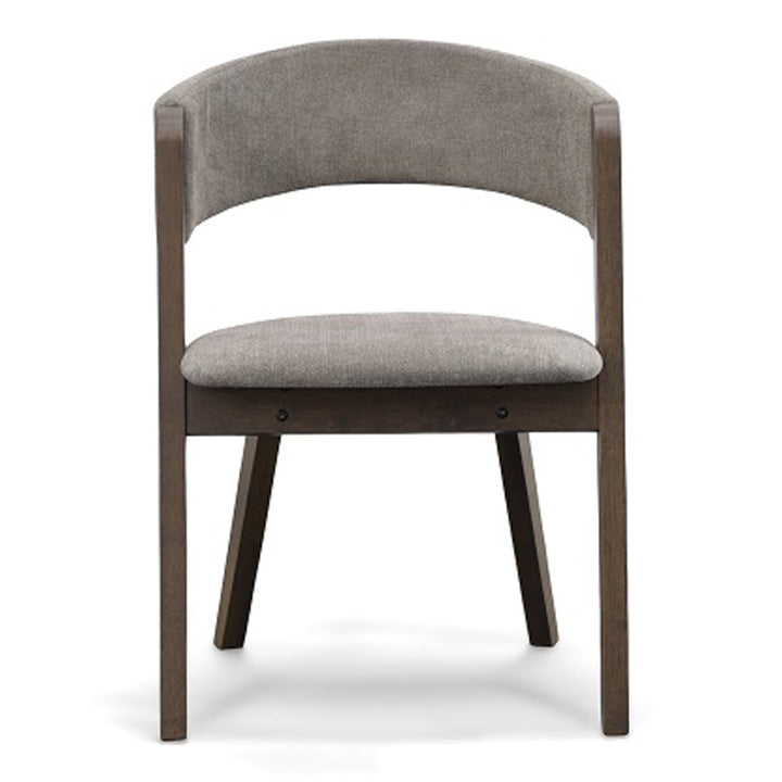 Grover - Modern Grey &amp; Dark Wenge Dining Chair (Set of 2)