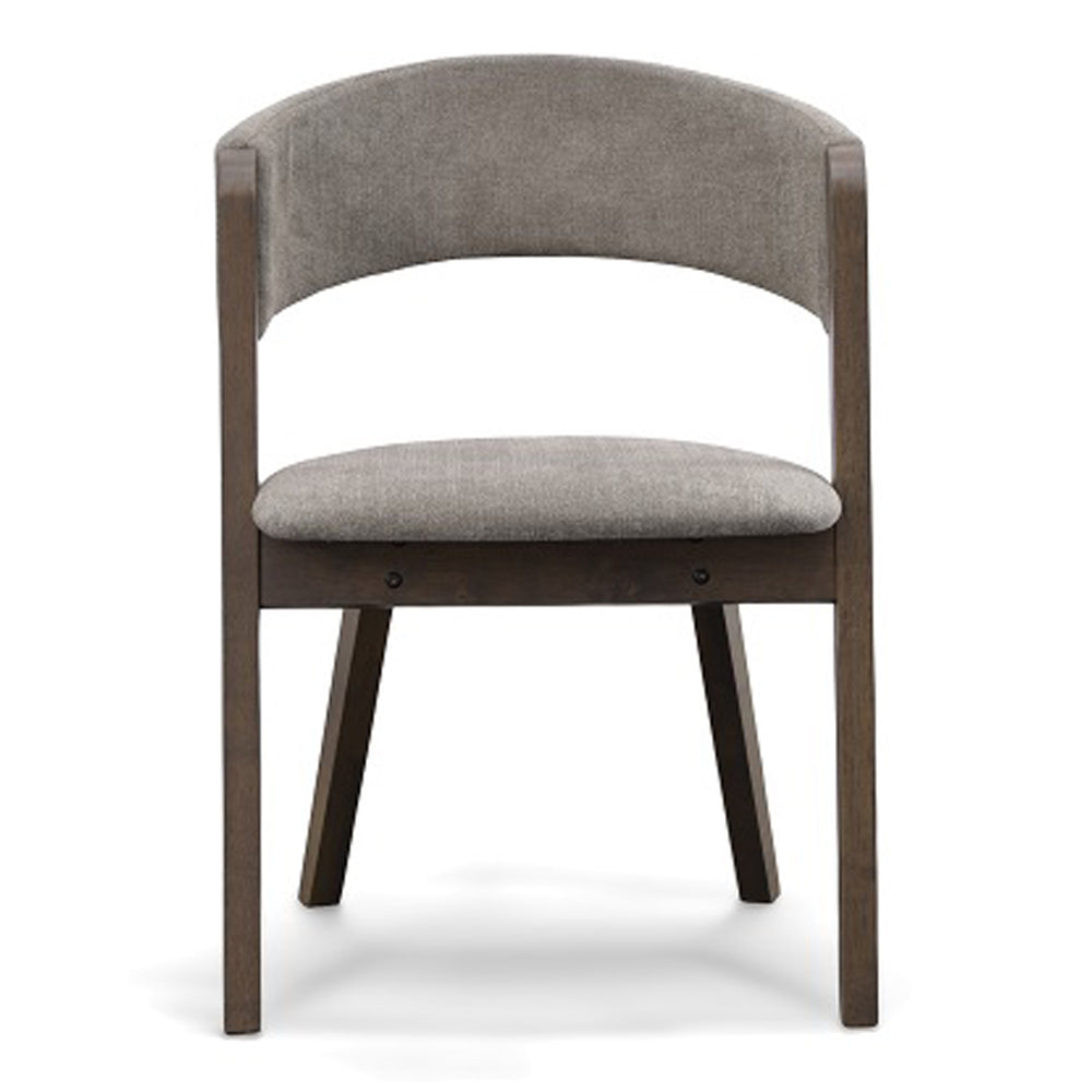Grover - Modern Grey & Dark Wenge Dining Chair (Set of 2) - View 4