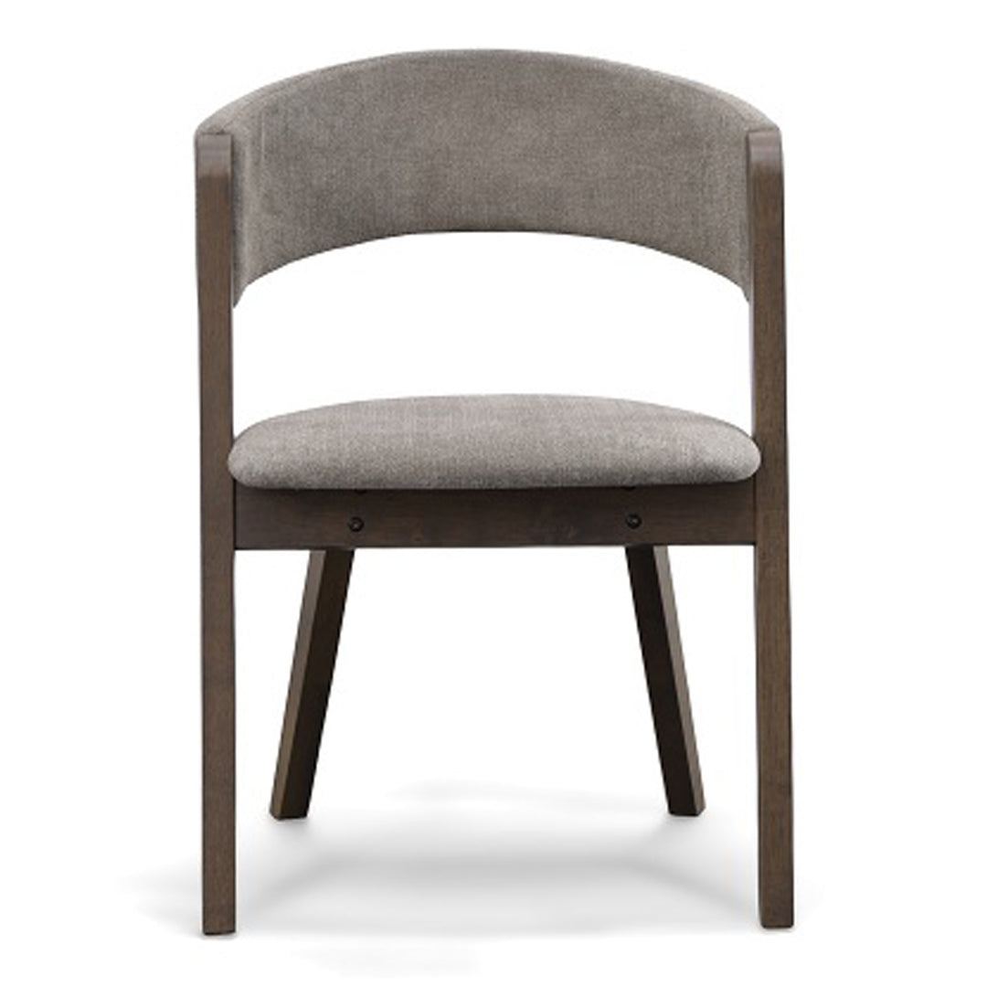 Grover - Modern Grey & Dark Wenge Dining Chair (Set of 2)