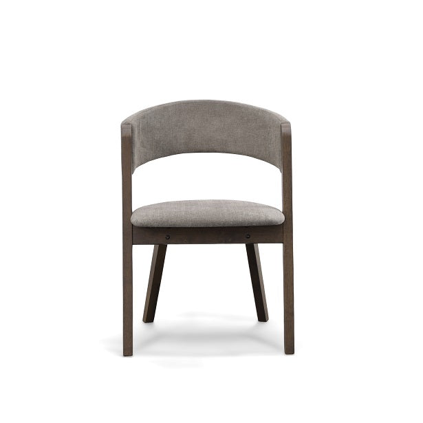 Grover - Modern Grey &amp; Dark Wenge Dining Chair (Set of 2)
