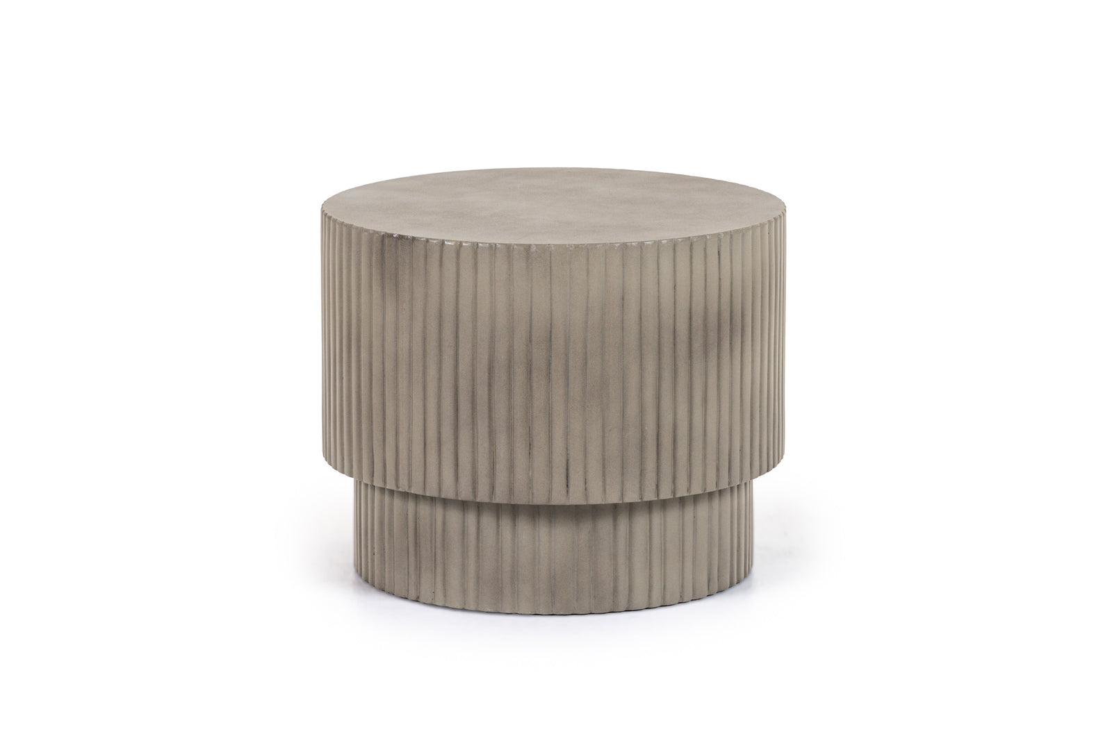 Gruver - Modern Grey Concrete End Table