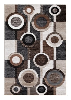 Guintte 8'2" x 9'6" Rug - Dark Brown Area Rug modern furniture Contempo Furniture