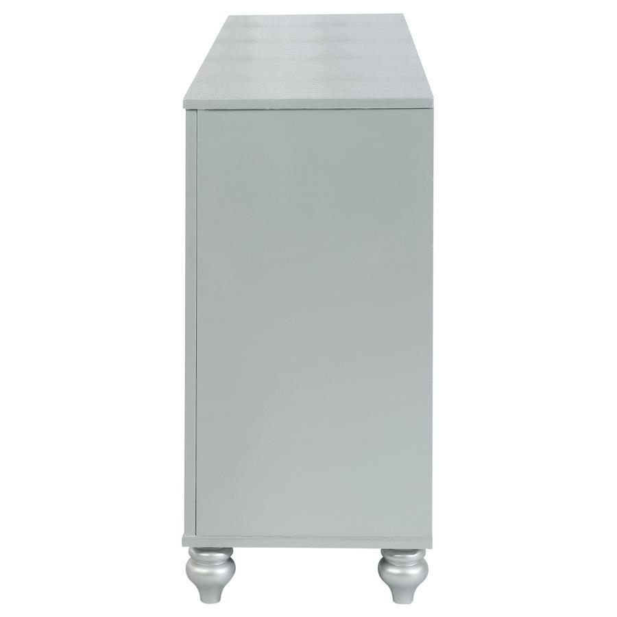 Gunnison - 6 - Drawer Dresser - Silver Metallic Dressers modern furniture Contempo Furniture