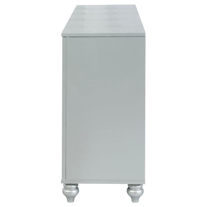Gunnison - 6 - Drawer Dresser - Silver Metallic Dressers modern furniture Contempo Furniture