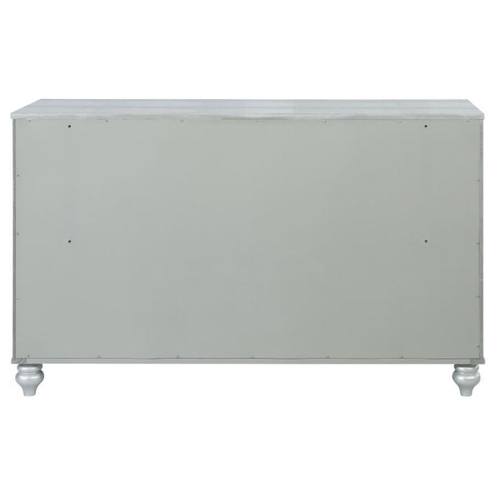 Gunnison - 6 - Drawer Dresser - Silver Metallic Dressers modern furniture Contempo Furniture