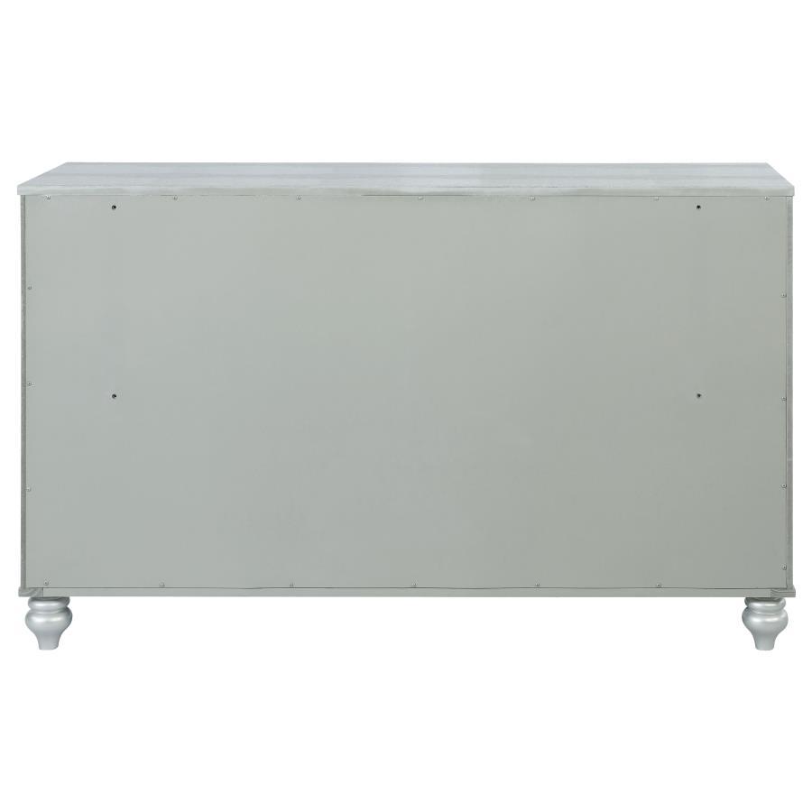 Gunnison - 6 - Drawer Dresser - Silver Metallic Dressers modern furniture Contempo Furniture