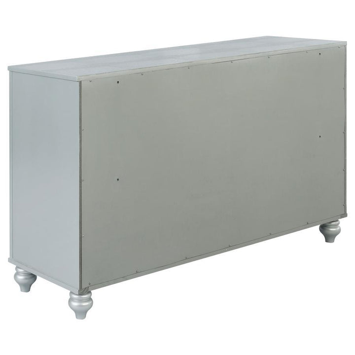 Gunnison - 6 - Drawer Dresser - Silver Metallic Dressers modern furniture Contempo Furniture