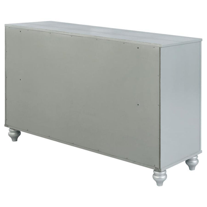 Gunnison - 6 - Drawer Dresser - Silver Metallic Dressers modern furniture Contempo Furniture